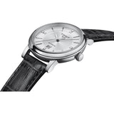 Tissot Carson Premium Lady Born to Be Brace Special Edition Silver Dial Black Leather Strap Watch for Women - T122.207.16.036.00 Authentic Buy Shop Now