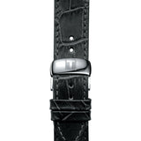 Tissot PRC 200 Chronograph Black Dial Black Leather Strap Watch For Men - T055.417.16.057.00 Authentic Buy Shop Now