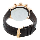 Movado Heritage Calendoplan Chronograph Black Dial Brown Leather Strap Watch for Men - 3650021 Authentic Buy Shop Now