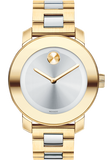 Movado Bold Silver Dial Two Tone Steel Strap Watch for Women - 3600129 Authentic Buy Shop Now