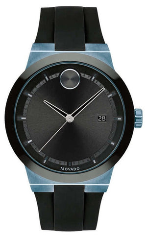 Movado Bold Fusion Black Dial Black Rubber Strap Watch for Men - 3600626 Authentic Buy Shop Now
