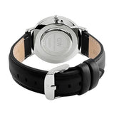 Daniel Wellington Classic Sheffield Black Dial Black Leather Strap Watch For Men - DW00100133 Authentic Buy Shop Now