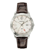 Versace Univers White Dial Brown Leather Strap Watch for Men - VEBK00118 Authentic Buy Shop Now