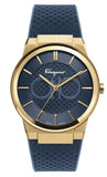 Salvatore Ferragamo Sapphire Blue Dial Blue Rubber Strap Watch for Men - SFHP00220 Authentic Buy Shop Now