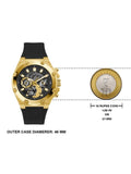 Guess Third Gear Multifunction Black Dial Black Rubber Strap Watch for Men - GW0334G2 Authentic Buy Shop Now
