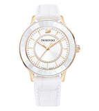 Swarovski Octea Lux White Dial White Leather Strap Watch for Women - 5414416 Authentic Buy Shop Now