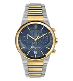 Salvatore Ferragamo Sapphire Chrono Blue Dial Two Tone Steel Strap Watch for Men - SFME00521 Authentic Buy Shop Now