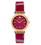 Versace Greca Meander Red Dial Red Leather Strap Watch for Women - VELW00320 Authentic Buy Shop Now