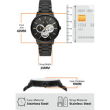 Armani Exchange Cayde Chronograph Black Dial Black Steel Strap Watch for Men - AX2748 Authentic Buy Shop Now