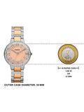 Fossil Virginia Rose Gold Dial Two Tone Steel Strap Watch for Women - ES3405 Authentic Buy Shop Now
