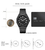 Guess Asset Quartz Black Dial Black Steel Strap Watch For Men - GW0575G3 Authentic Buy Shop Now
