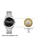 Guess Scope Black Dial Silver Steel Strap Watch for Men - GW0427G1 Authentic Buy Shop Now