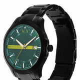 Armani Exchange Hampton Black Dial Black Steel Strap Watch For Men - AX2407 Authentic Buy Shop Now