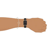 Daniel Wellington Quadro Black Dial Black Leather Strap Watch For Women - DW00100449 Authentic Buy Shop Now