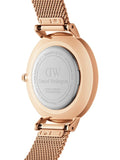 Daniel Wellington Petite Melrose Pink Dial Rose Gold Mesh Strap Watch For Women - DW00100368 Authentic Buy Shop Now