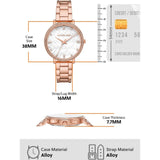 Michael Kors Pyper Three-Hand White Dial Rose Gold Steel Strap Watch For Women - MK4594 Authentic Buy Shop Now