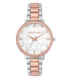 Michael Kors Pyper Quartz White Dial Two Tone Steel Strap Watch For Women - MK4667 Authentic Buy Shop Now