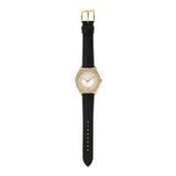 Michael Kors Harlowe Analog White Dial Black Leather Strap Watch For Women - MK2988 Authentic Buy Shop Now