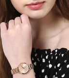 Michael Kors Portia Analog Quartz Rose Gold Dial Rose Gold Steel Strap Watch For Women - MK3839 Authentic Buy Shop Now
