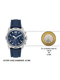 Guess Commander Blue Dial Blue Rubber Strap Watch for Men - GW0211G1 Authentic Buy Shop Now