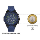 Guess Formula Multifunction Blue Dial Blue Silicone Strap Watch For Men - GW0579G3 Authentic Buy Shop Now