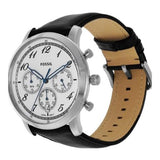 Fossil Neutra Chronograph White Dial Black Leather Strap Watch for Men - FS6023 Authentic Buy Shop Now