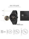 Maserati SFIDA Chronograph Black Dial Black Steel Strap Watch For Men - R8873640011 Authentic Buy Shop Now