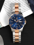 Maserati Competizione Automatic Blue Dial Two Tone Steel Strap Watch For Men - R8823100001 Authentic Buy Shop Now