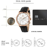 Maserati Epoca Chronograph White Dial Black Leather Strap Watch For Men - R8871618016 Authentic Buy Shop Now