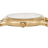 Michael Kors Runway Three-Hand White Dial Gold Steel Strap Watch for Women - MK7472 Authentic Buy Shop Now