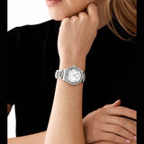 Michael Kors Sage Three-Hand White Dial Silver Steel Strap Watch for Women - MK4807 Authentic Buy Shop Now