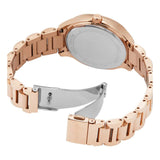 Michael Kors Sage Three-Hand Mother of Pearl White Dial Rose Gold Steel Strap Watch for Women - MK4806 Authentic Buy Shop Now