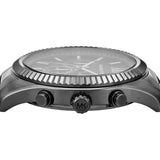 Michael Kors Lexington Chronograph Black Dial Black Steel Strap Watch for Men - MK9154 Authentic Buy Shop Now
