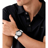 Michael Kors Maritime Analog White Dial White Silicone Strap Watch for Men - MK9159 Authentic Buy Shop Now