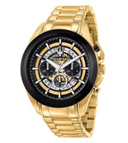 Maserati Traguardo Skeleton Black Dial Gold Steel Strap Watch For Men - R8873612058 Authentic Buy Shop Now
