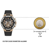 Guess Matrix Multifunction Black Dial Black Rubber Strap Watch For Men - GW0423G5 Authentic Buy Shop Now