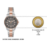 Fossil Blue Dive Three Hand Gray Dial Two Tone Steel Strap Watch For Women - ES5348 Authentic Buy Shop Now