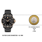 Movado 800 Series Black Dial Black Steel Strap Watch For Men - 2600162 Authentic Buy Shop Now
