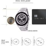 Maserati Traguardo Chronograph Black Dial Silver Steel Strap Watch For Men - R8873612059 Authentic Buy Shop Now