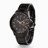 Maserati SFIDA Chronograph Black Dial Black Steel Strap Watch For Men - R8873640011 Authentic Buy Shop Now