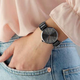 Hugo Boss Allusion Quartz Grey Dial Grey Steel Strap Watch For Men - 1502416 Authentic Buy Shop Now