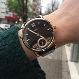 Fossil The Commuter Twist Black Dial Brown Leather Strap Watch for Men - ME1165 Authentic Buy Shop Now