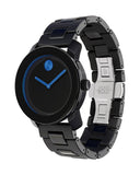 Movado Bold TR90 Black Dial Black Steel Strap Watch for Men - 3600099 Authentic Buy Shop Now