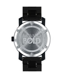 Movado Bold TR90 Black Dial Black Steel Strap Watch for Men - 3600099 Authentic Buy Shop Now