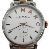 Marc Jacobs Baker White Dial Two Tone Steel Strap Watch for Women - MBM3312 Authentic Buy Shop Now