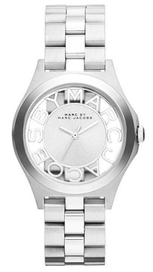 Marc Jacobs Henry White Dial Silver Steel Strap Watch for Women - MBM3291 Authentic Buy Shop Now