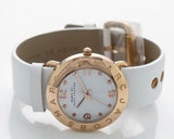 Marc Jacobs Amy White Dial White Leather Strap Watch for Women - MBM1180 Authentic Buy Shop Now