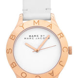 Marc Jacobs Blade White Dial White Leather Strap Watch for Women - MBM1201 Authentic Buy Shop Now