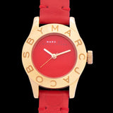 Marc Jacobs Blade Red Dial Red Leather Strap Watch for Women - MBM1210 Authentic Buy Shop Now