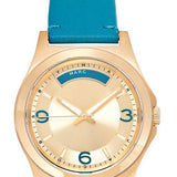 Marc Jacobs Baby Dave Gold Dial Blue Leather Strap Watch for Women - MBM1263 Authentic Buy Shop Now